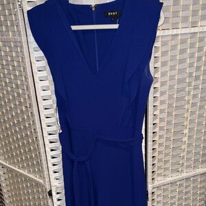 DKNY Royal Blue Wide Leg Jumpsuit